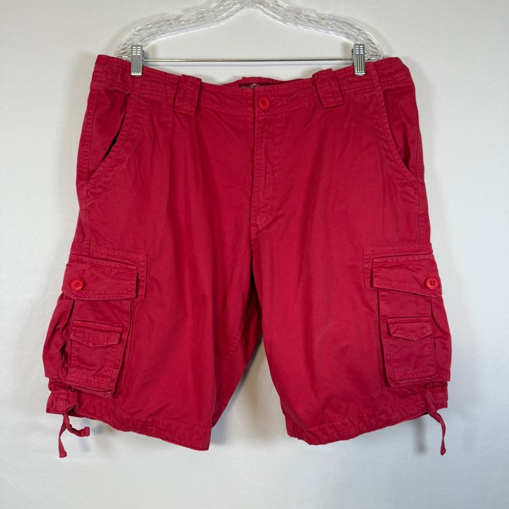 Matchstick Red‎ Cargo Shorts Casual Everyday Cotton Mens Size 40